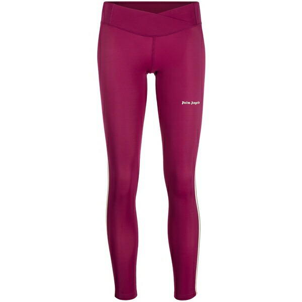 パーム・エンジェルス レディース カジュアルパンツ ボトムス Logo-print low-rise leggings Purple|asty