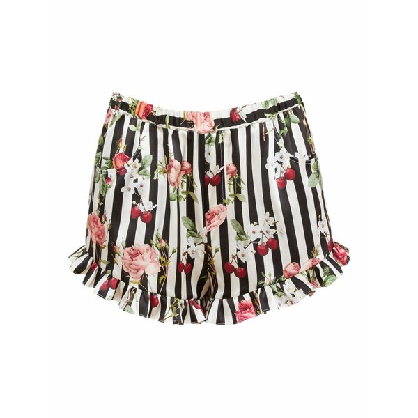 フレーデュマール レディース 心地好いズボン下 ボトムス Cherry rose shorts Black