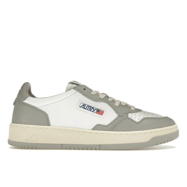 Autry オートリー メンズ スニーカー  【Autry Medalist Leather Low Grey White】  大きさ EU_39(24.0糎) Grey/White/Cream