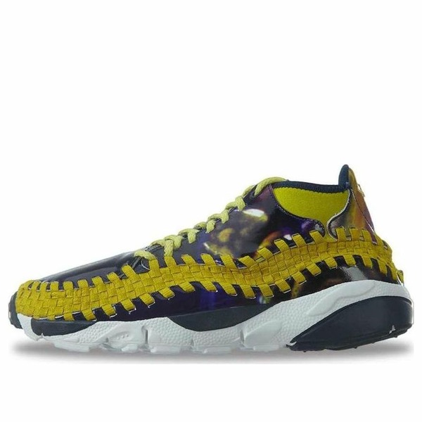 Nike ナイキ メンズ スニーカー 【Nike Air Footscape Woven Chukka YOTH QS 'Light Midnight Bright Citron' 649790-400】 サイズ US_9.5(27.5cm)｜asty