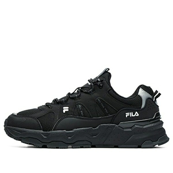 FILA フィラ メンズ スニーカー  【FILA Trek 1s Low-Top Sports Shoes Black F12M144127FBK】  大きさ US_9.5(27.5糎)