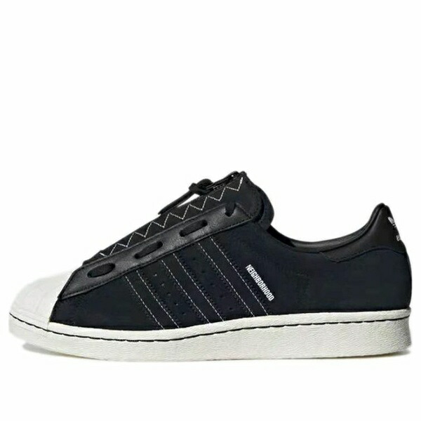 adidas アディダス メンズ スニーカー 【Neighborhood x adidas originals Superstar 80s White 'Black White' GX1400】 サイズ US_M_13｜asty