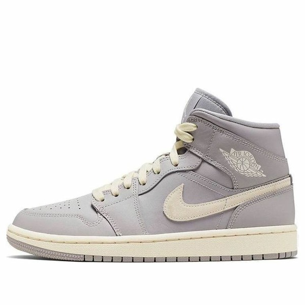 Jordan ジョーダン レディース スニーカー 【(WMNS) Air Jordan 1 Mid 'Grey Light Bone' CD7240-002】 サイズ US_5.5(22.5cm)｜asty