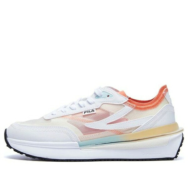 FILA フィラ レディース スニーカー 【(WMNS) FILA RENNO Classics Sneakers 'White Orange' F12W226122FSA】 サイズ US_5(22.0cm)|asty