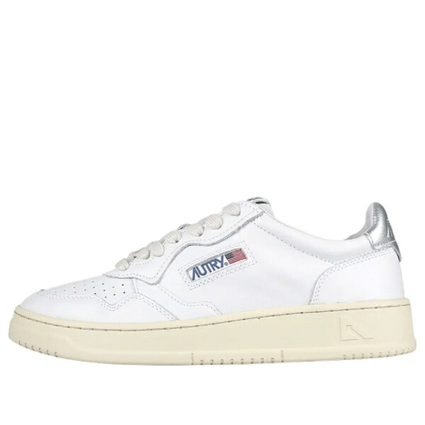 AUTRY オートリー レディース スニーカー  【(WMNS) Autry Medalist Leather Low \u0027White Silver\u0027 AULW-LL05】  大きさ US_W_12