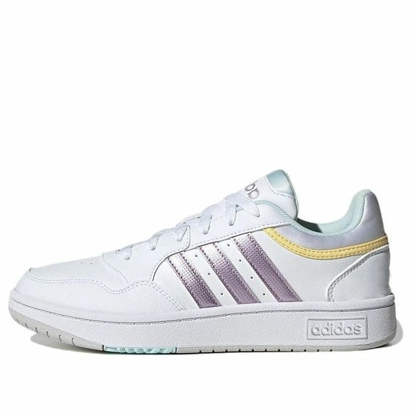 adidas アディダス レディース スニーカー  【(WMNS) adidas Hoops 3.0 \u0027White Matte Purple Metallic\u0027 GX1806】  大きさ US_7.5(24.5糎)