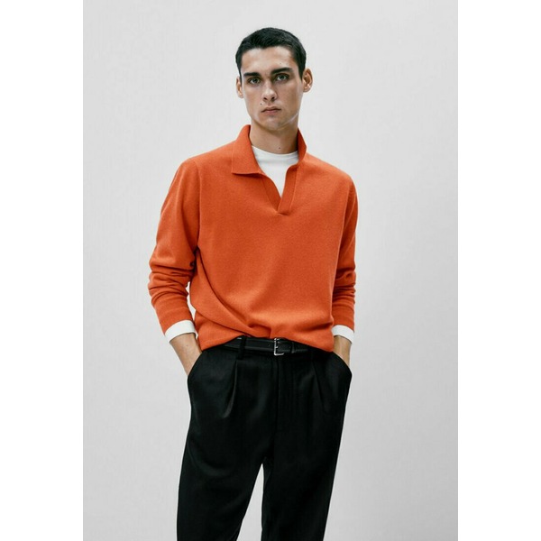 マッシモ ドゥッティ メンズ shirt Polo トップス - Tシャツ orange