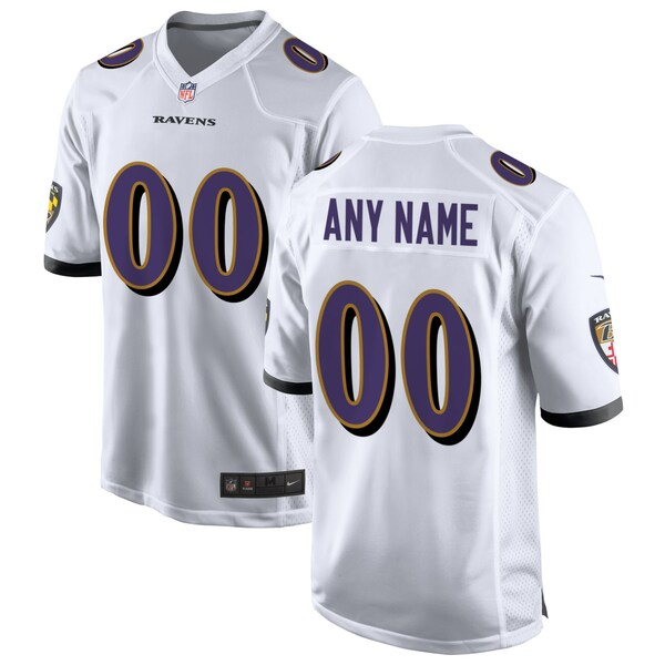 海外限定】 ナイキ メンズ ユニフォーム トップス Baltimore Ravens Nike Custom Game Jersey White 