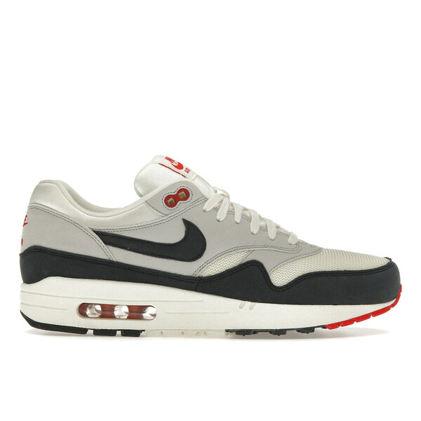 Nike ナイキ メンズ スニーカー 【Nike Air Max 1 Sail Dark Obsidian】 サイズ US_9.5(27.5cm) Sail/Dark Obsidian-Neutral Grey-University Red|asty