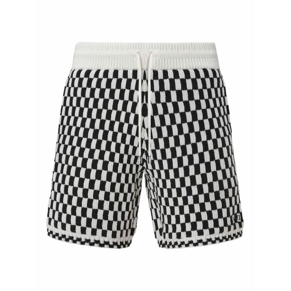 アミリ メンズ カジュアルパンツ ボトムス Checkered knit shorts Black|asty