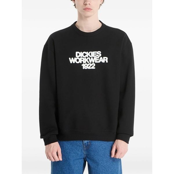 ディッキーズ メンズ パーカー・スウェットシャツ アウター Logo-print sweater Black|asty