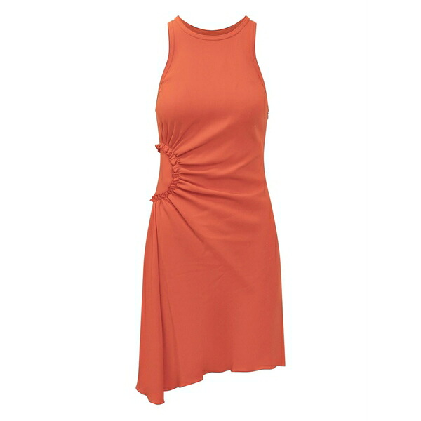 ヴィクトリア ベッカム レディース ワンピース トップス Gathered mini dress Orange｜asty
