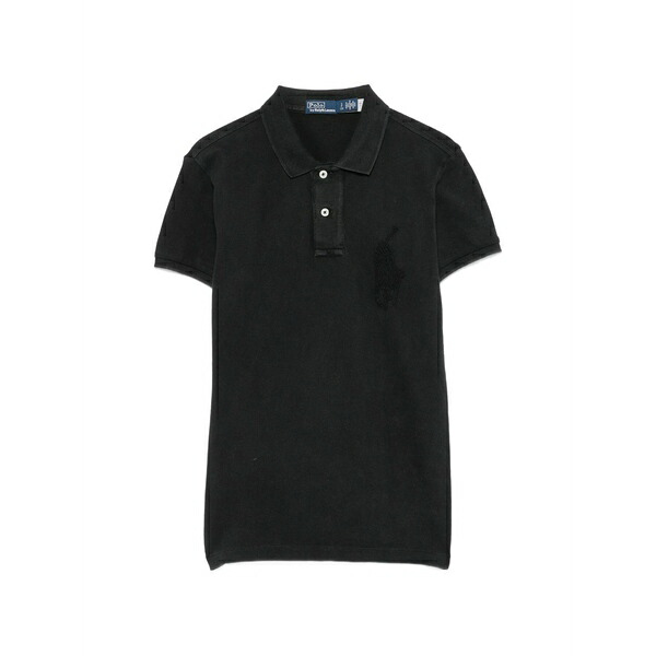 ラルフローレン レディース ポロシャツ トップス Short-sleeve polo top Black|asty