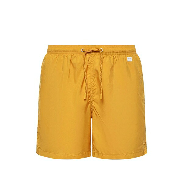 エムシーツーセイントバース メンズ カジュアルパンツ ボトムス Drawstring swim shorts Yellow|asty