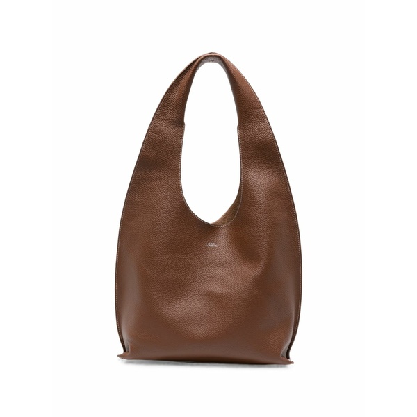 アーペーセー レディース ショルダーバッグ バッグ Grained-leather shoulder bag Brown｜asty