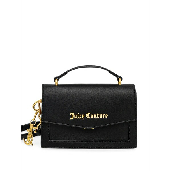 ジューシークチュール レディース ハンドバッグ バッグ Logo-plaque charm-detail cross body bag Black｜asty