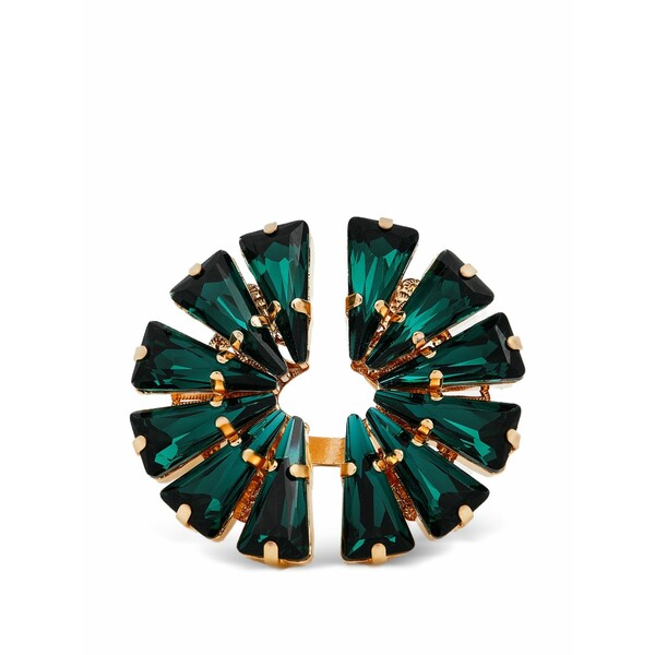 アントンヒュニス レディース リング アクセサリー Afrodita crystal-embellished ring Gold｜asty 42,480円