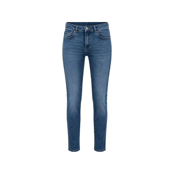 フラコミーナ レディース デニムパンツ ボトムス Logo-plaque straight-leg jeans Blue｜asty