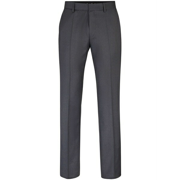 ボス メンズ カジュアルパンツ ボトムス Pressed-crease tailored trousers Grey|asty