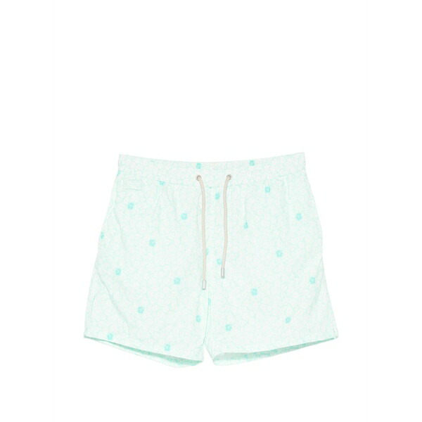 エムシーツーセイントバース メンズ カジュアルパンツ ボトムス Lighting micro floral-print swim shorts Green|asty