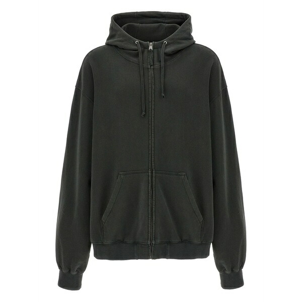 マルタンマルジェラ メンズ パーカー・スウェットシャツ アウター Numbers-print hoodie Grey｜asty