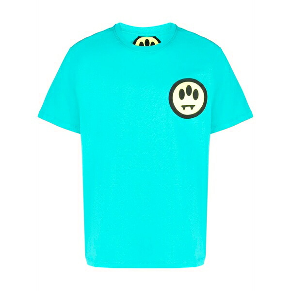 バロウ レディース Tシャツ トップス Logo-print short-sleeve t-shirt Blue｜asty