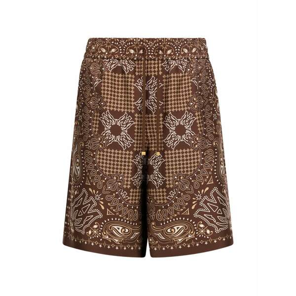 アミリ メンズ カジュアルパンツ ボトムス Ma check shorts Brown｜asty