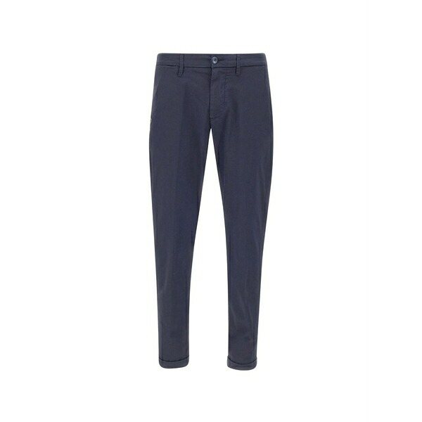 レアッシュ メンズ カジュアルパンツ ボトムス Mucha slim-fit trousers Blue|asty