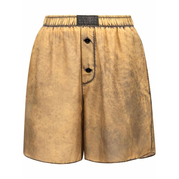 マルタンマルジェラ レディース カジュアルパンツ ボトムス Distressed-finish shorts Neutrals｜asty 60,940円