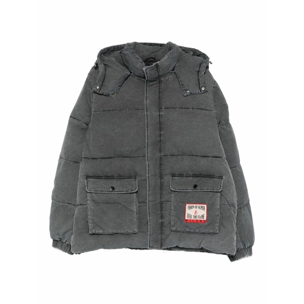ヴィジョン・オブ・スーパー メンズ ジャケット＆ブルゾン アウター Hooded padded jacket Grey｜asty