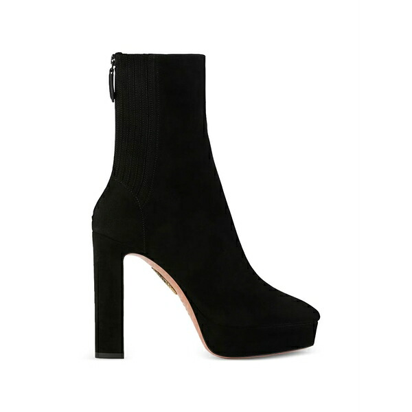 アクアズーラ レディース ブーツ シューズ Martine suede boots Black|asty