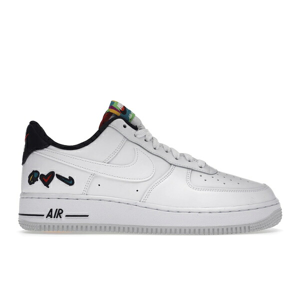 Nike ナイキ メンズ スニーカー  【Nike Air Force 1 Low \u002707 LV8 3 Peace, Love, Swoosh】  大きさ US_11.5(29.5珊) White/University Red/University Gold/White