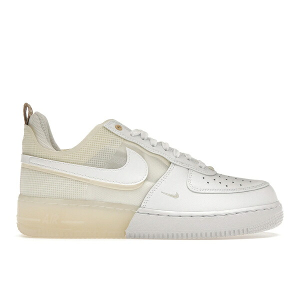Nike ナイキ メンズ スニーカー  【Nike Air Force 1 React Coconut Milk】  大きさ US_12(30.0珊) White/White-Coconut Milk-Light Iron Ore