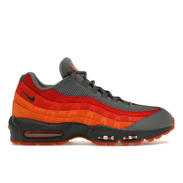 Nike ナイキ メンズ スニーカー 【Nike Air Max 95 Premium Atlanta】 サイズ US_8.5(26.5cm) Cool Grey/Anthracite/Total Orange/Iron Grey/University Red/Picante Red｜asty