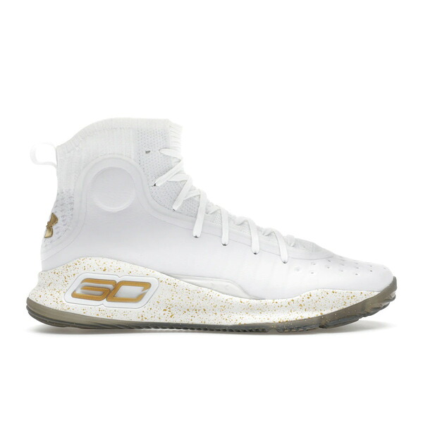 Under Armour アンダーアーマー メンズ スニーカー  【Under Armour Curry 4 Retro White Gold】  大きさ US_9.5(27.5糎) White/Metallic Gold