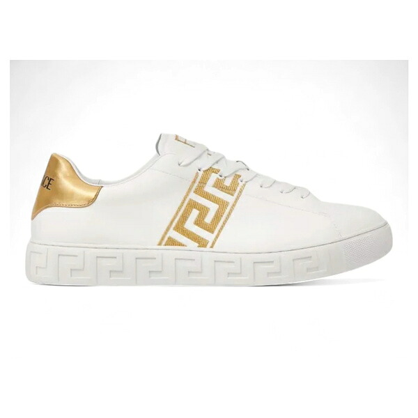 Versace ヴェルサーチ メンズ スニーカー  【Versace Skateboarding White/Gold】  サイズ EU_40.5 White/Gold