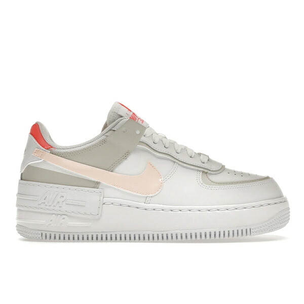 Nike ナイキ レディース スニーカー  【Nike Air Force 1 Low Shadow White Bright Mango (Women)】  サイズ US_8.5(25.5cm) White/Bright Mango/Pearl White/Crimson Tint