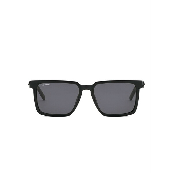 プレインスポーツ メンズ サングラス・アイウェア アクセサリー Touchdown rectangle-frame sunglasses Black｜asty 32,370円