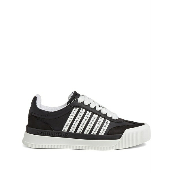 ディースクエアード レディース スニーカー シューズ Striped sneakers Black｜asty