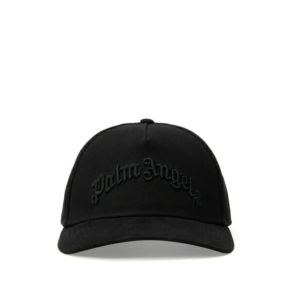 パーム・エンジェルス メンズ 帽子 アクセサリー Embroidered-logo baseball cap Black|asty
