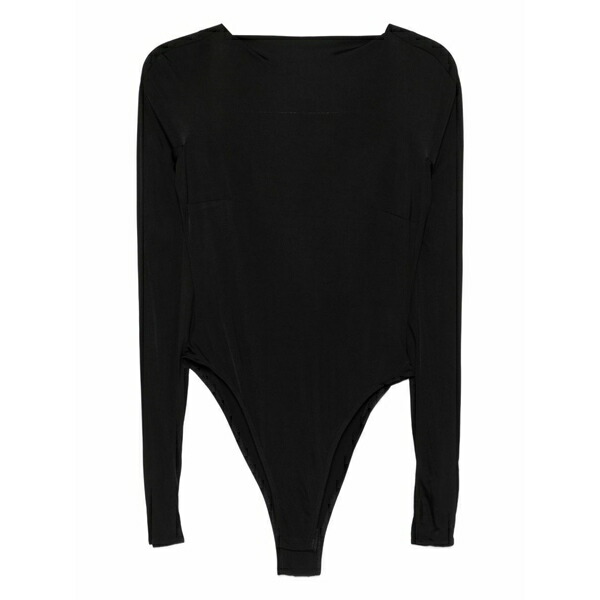 デヴィッド コーマ レディース シャツ トップス Long-sleeve bodysuit Black|asty