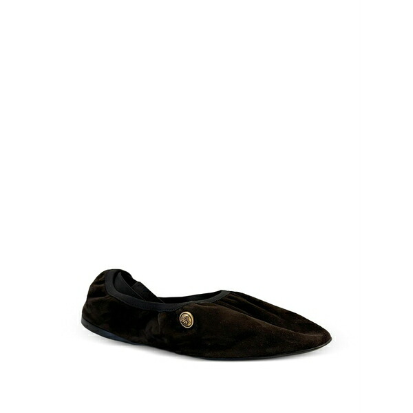 ヴェルサーチ レディース サンダル シューズ Medallion-detail flat shoes Brown|asty