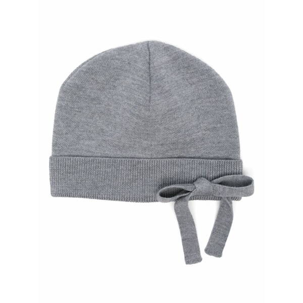 ビクターアンドロルフ レディース 帽子 アクセサリー Bow-embellished beanie hat Grey|asty