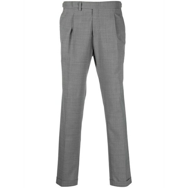 ブリリア 1949 メンズ カジュアルパンツ ボトムス Cropped tailored trousers Grey|asty
