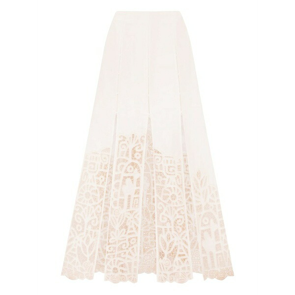アレメ レディース スカート ボトムス Rosemary embroidered skirt White｜asty