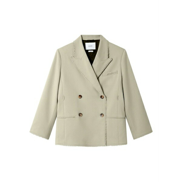 アクセルアリガト レディース ジャケット＆ブルゾン アウター Double-breasted blazer Green｜asty