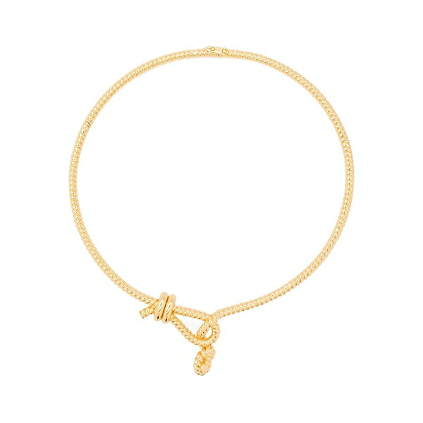エディーボルゴ レディース ネックレス・チョーカー・ペンダントトップ アクセサリー Knotted rope necklace Gold|asty