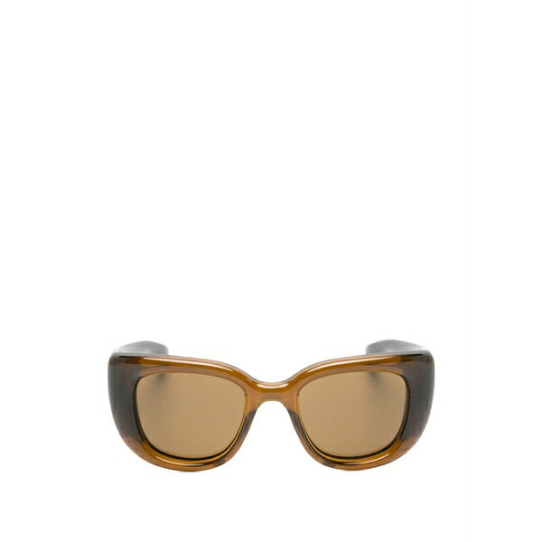 サンローラン アイウェア メンズ サングラス・アイウェア アクセサリー Howl rectangle-frame sunglasses Brown|asty