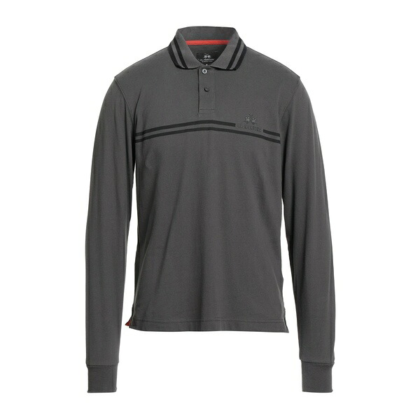 【送料無料】 ラ マルティーナ メンズ Tシャツ トップス Polo shirts Grey