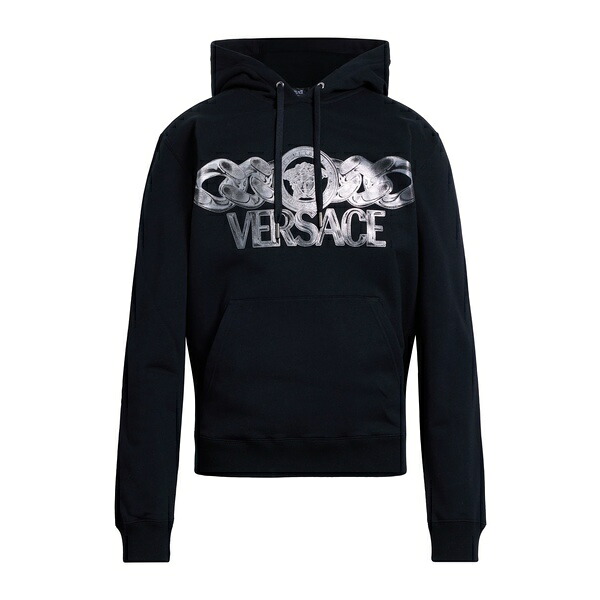 【送料無料】 ヴェルサーチ メンズ パーカー・スウェットシャツ アウター Sweatshirts Black